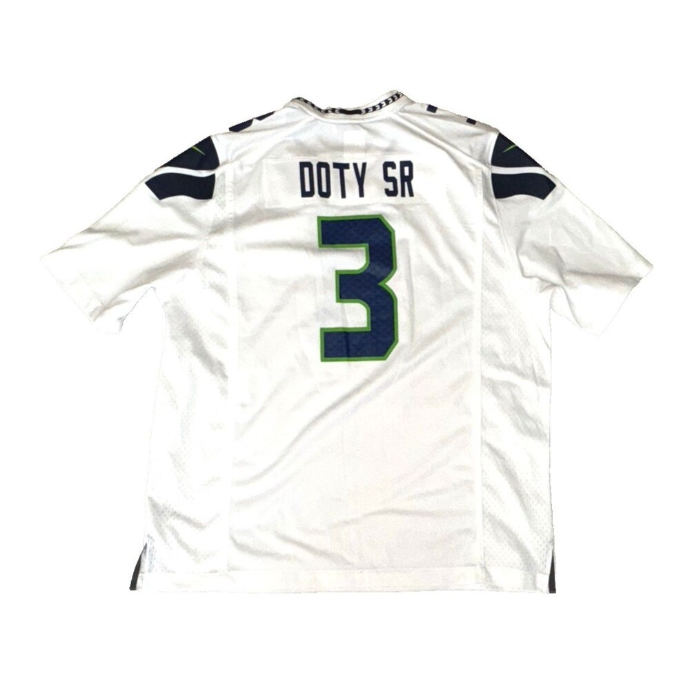Nike NFL Jersey Seattle Seahawks Doty SR #3 Men’s XL White On Field
